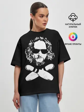 Женская футболка оверсайз / Большой Лебовски