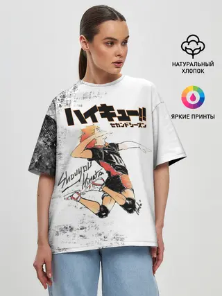 Женская футболка оверсайз / Шоё Хината | Haikyuu!!