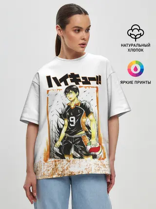 Женская футболка оверсайз / Тобио Кагеяма | Haikyuu!!