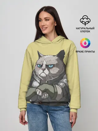 Женское худи / Кот