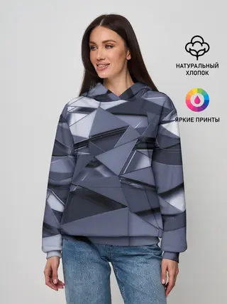 Женское худи / Metalic geometry