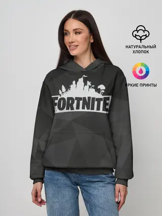 Женское худи / Fortnite Black Abstract
