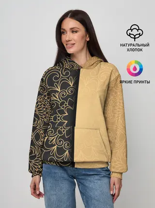 Женское худи / Черное золото