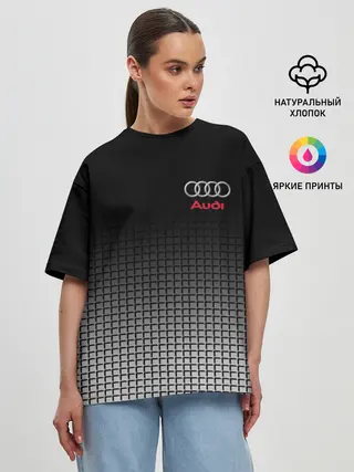 Женская футболка оверсайз / AUDI SPORT