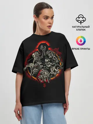 Женская футболка оверсайз / БЕРСЕРК. Иллюстрация