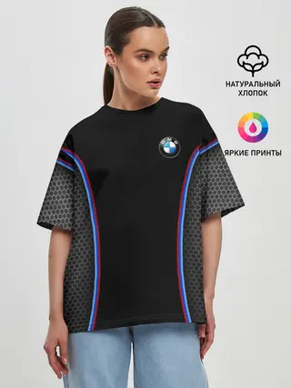 Женская футболка оверсайз / BMW Sport