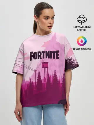 Женская футболка оверсайз / FORTNITE