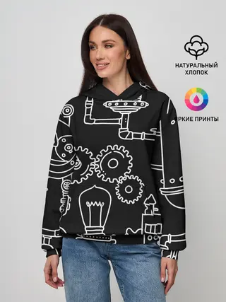 Женское худи / Стиль стимпанк