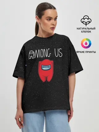 Женская футболка оверсайз / Among us