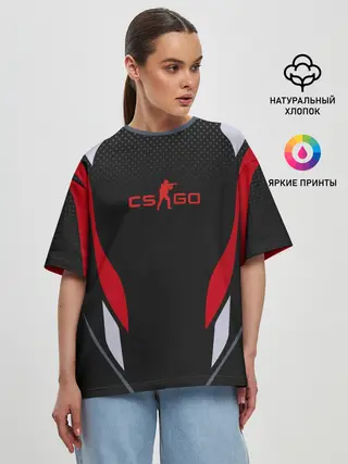 Женская футболка оверсайз / CS GO