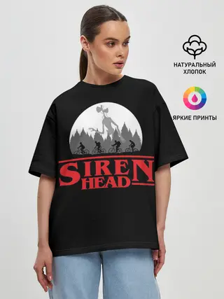 Женская футболка оверсайз / Siren Head