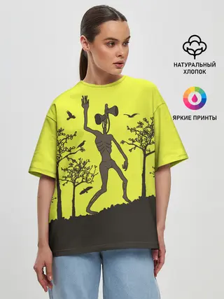 Женская футболка оверсайз / Siren Head
