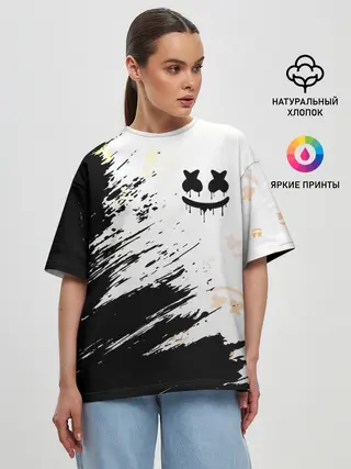 Женская футболка оверсайз / MARSHMELLO / МАРШМЕЛЛОУ