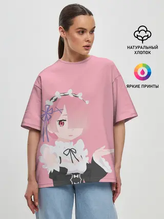 Женская футболка оверсайз / Рам