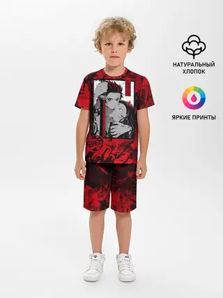 Детская пижама с шортами / Клинок рассекающий демонов