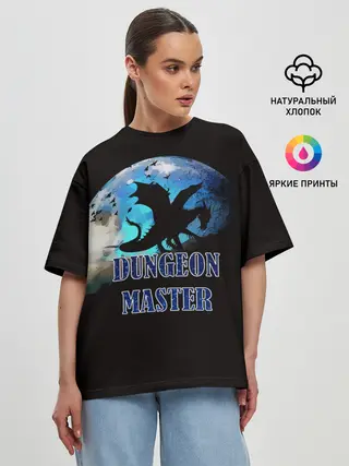 Женская футболка оверсайз / Dungeon Master