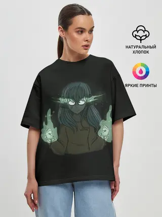 Женская футболка оверсайз / Sally face
