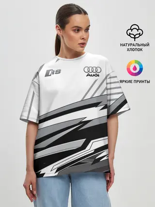 Женская футболка оверсайз / Audi RS