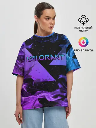 Женская футболка оверсайз / VALORANT