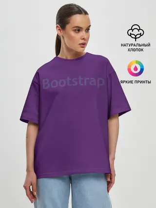 Женская футболка оверсайз / Bootstrap