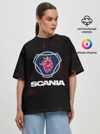Женская футболка оверсайз / Scania