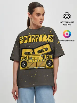 Женская футболка оверсайз / Scorpions