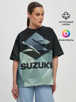 Женская футболка оверсайз / SUZUKI