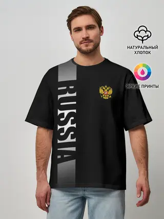 Мужская футболка оверсайз / RUSSIA SPORT