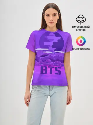 Женская базовая футболка / BTS BAND