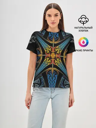 Женская базовая футболка / FRACTAL 2020