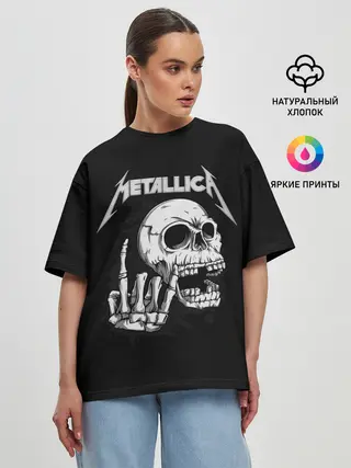 Женская футболка оверсайз / Metallica