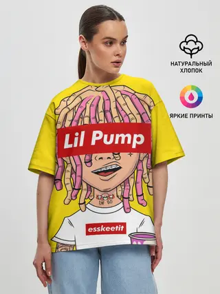 Женская футболка оверсайз / Lil Pump