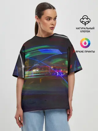 Женская футболка оверсайз / Neon
