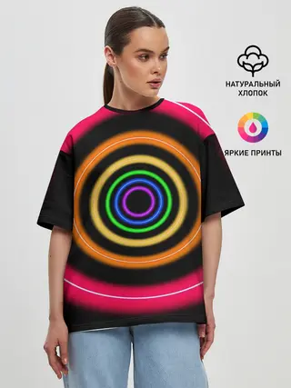 Женская футболка оверсайз / Neon