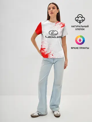 Женская базовая футболка / lexus
