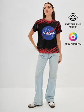 Женская базовая футболка / NASA / НАСА