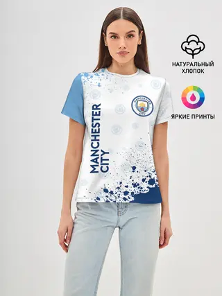 Женская базовая футболка / MANCHESTER CITY Манчестер Сити