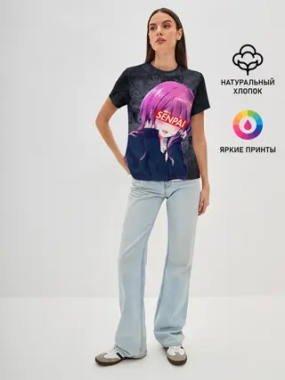 Женская базовая футболка / Anime