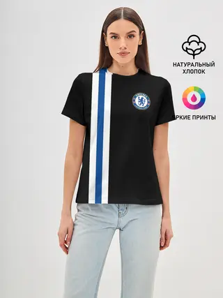 Женская базовая футболка / Chelsea / Line Сollection 2