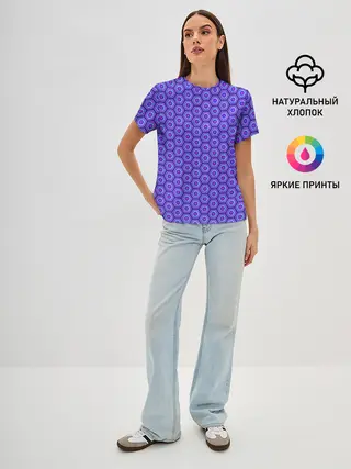 Женская базовая футболка / Geometric Background