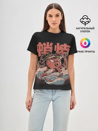 Женская базовая футболка / Monster Takoyaki