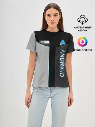 Женская базовая футболка / DETROIT: BECOME HUMAN.