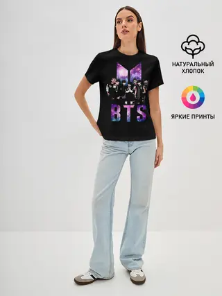 Женская базовая футболка / BTS ARMY