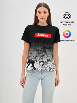 Женская базовая футболка / Senpai