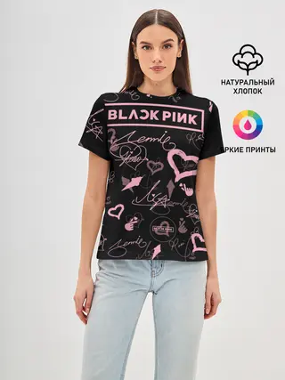 Женская базовая футболка / BLACKPINK