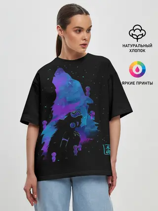 Женская футболка оверсайз / Мятежный дух севера