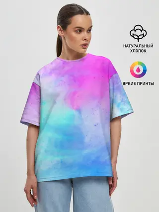 Женская футболка оверсайз / Лето