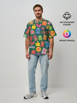 Мужская футболка оверсайз / Подарки