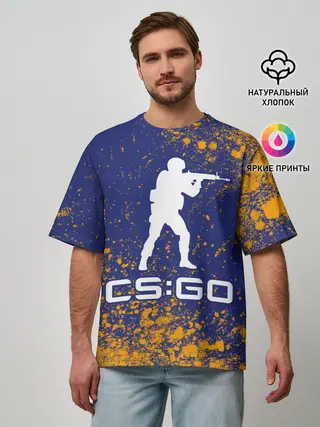 Мужская футболка оверсайз / CS GO | КС ГО