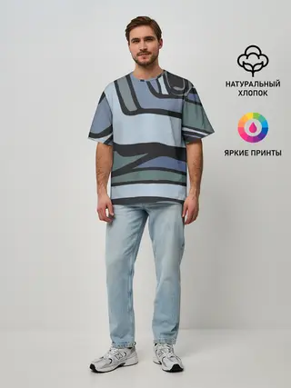 Мужская футболка оверсайз / Графит